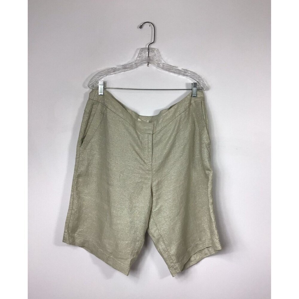 Eileen Fisher Linen Shorts Womens 16 New $188